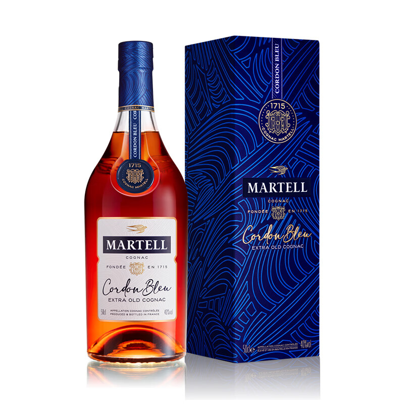 马爹利（Martell） 蓝带XO级 干邑白兰地 洋酒 500/700ml