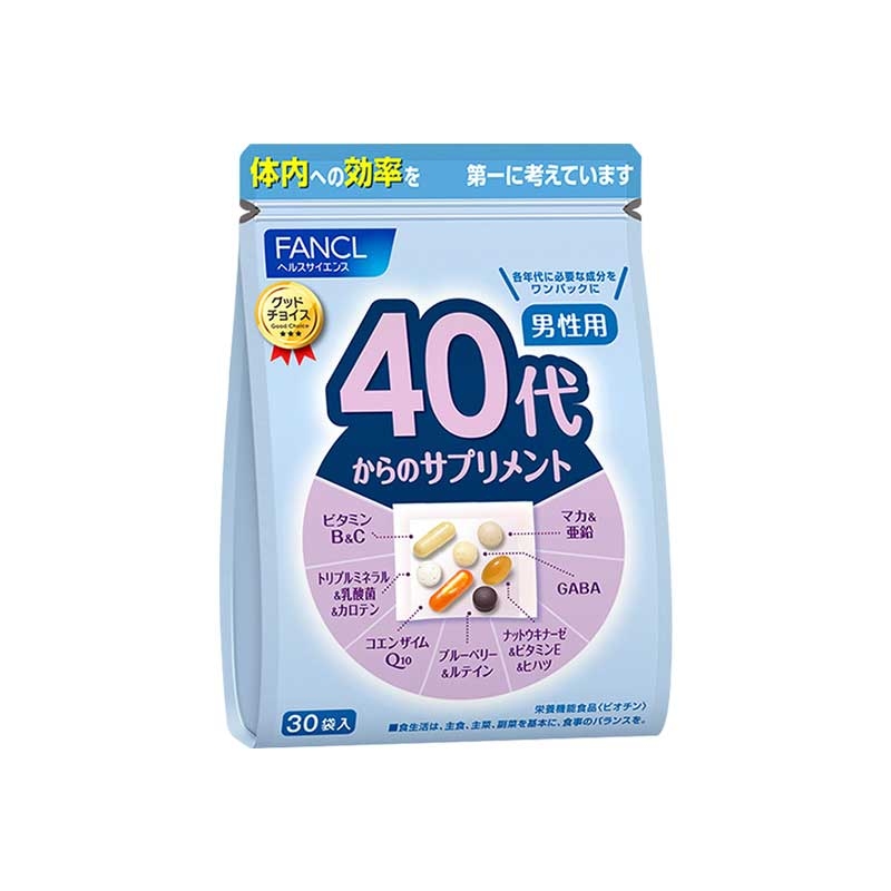 日本芳珂Fancl 40岁+男性综合维生素营养 30天量