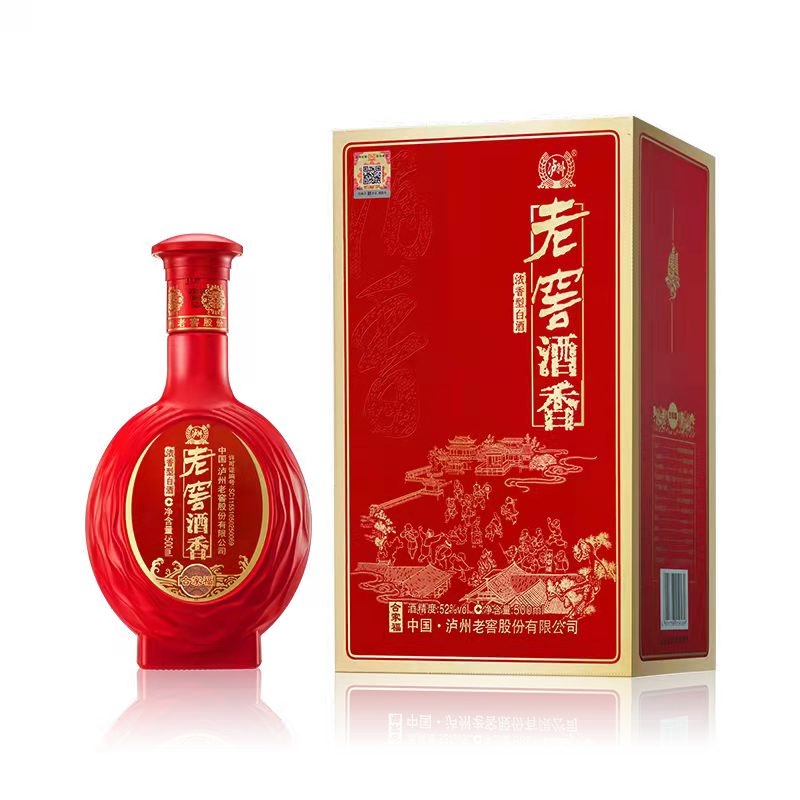 中国泸州老窖52度老窖酒香合家福500ml*4瓶