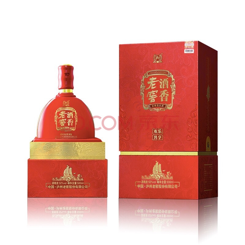 中国泸州老窖52度老窖酒香欢乐共享500ml*6瓶