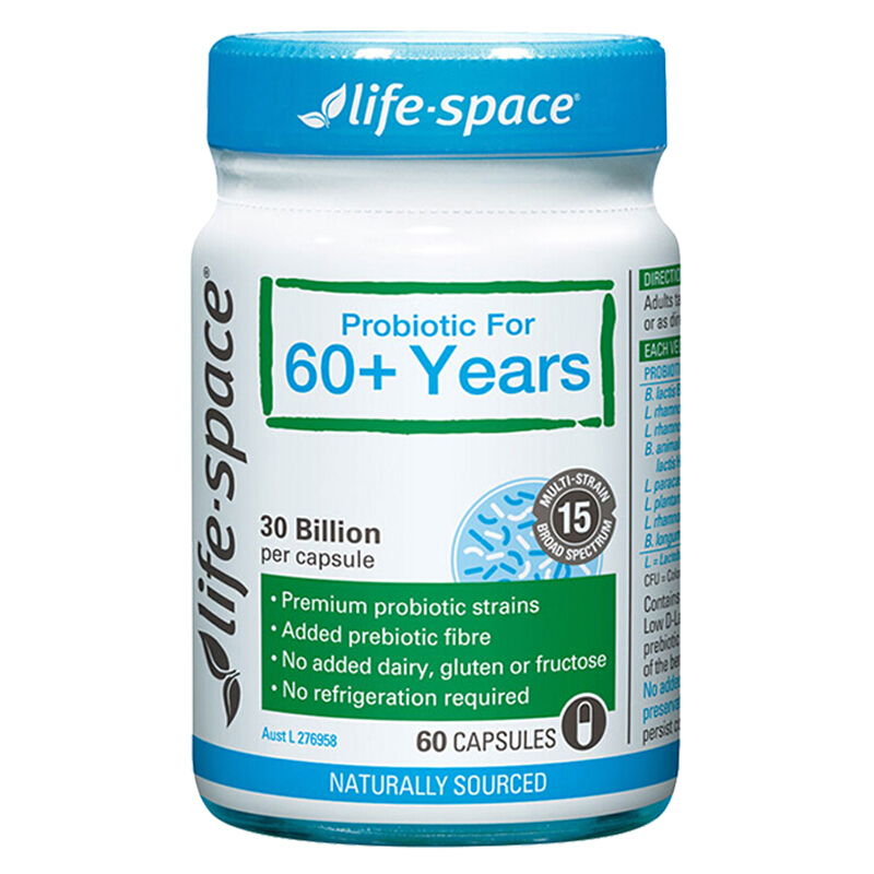 澳洲life space老人60+益生菌60粒