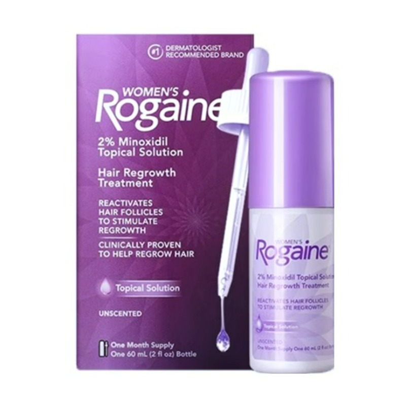 美国落健Rogaine2%米诺地尔生发液女士1瓶装60ml