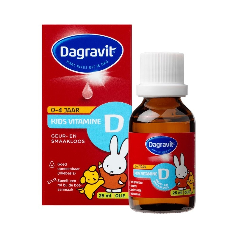 【荷兰直邮】Dagravit米菲婴幼儿维生素D，25ml滴剂