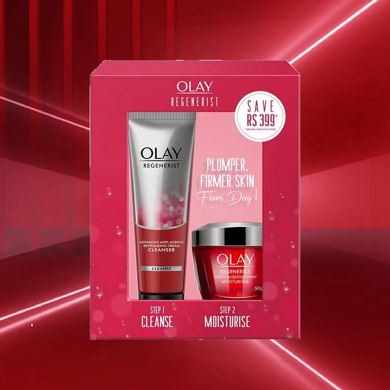 【保税优选】OLAY玉兰油大红瓶新生塑颜两件套洗面奶100g+面霜50g 泰国版