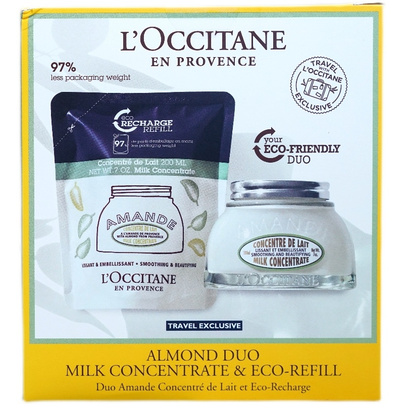 LOCCITANE 欧舒丹甜扁桃杏仁身体乳霜200ml正装＋补充替换装200ml