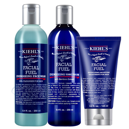 Kiehl‘s/科颜氏 活力男士护肤品 3件套装 （洗面奶250ml+爽肤水250ml+保湿乳液125ml）